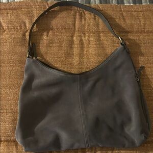 grey suede hobo bag never used